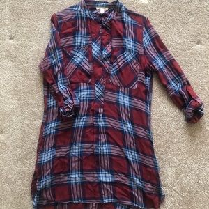 Miami plaid tunic dress